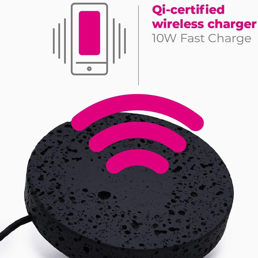 Einova Wireless Charging Stone Black Marble