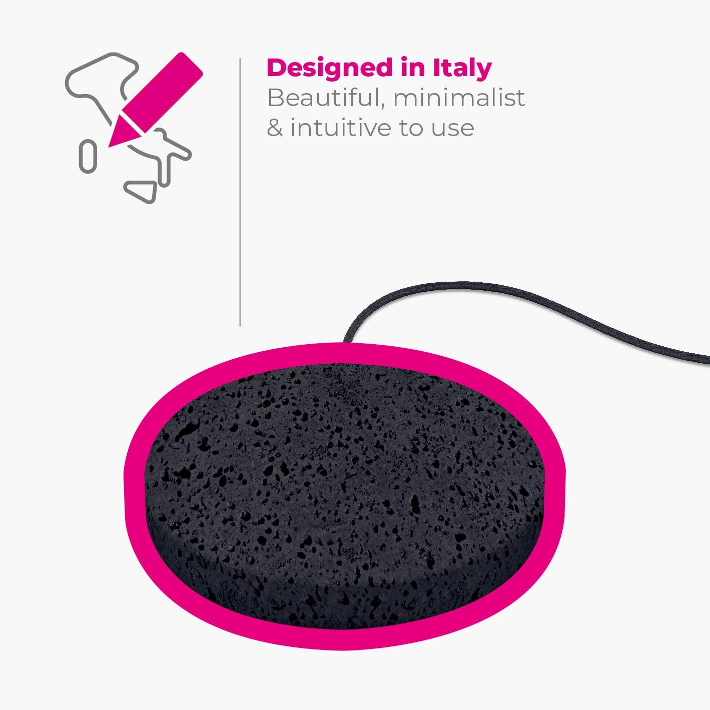 Einova Wireless Charging Stone Black Marble