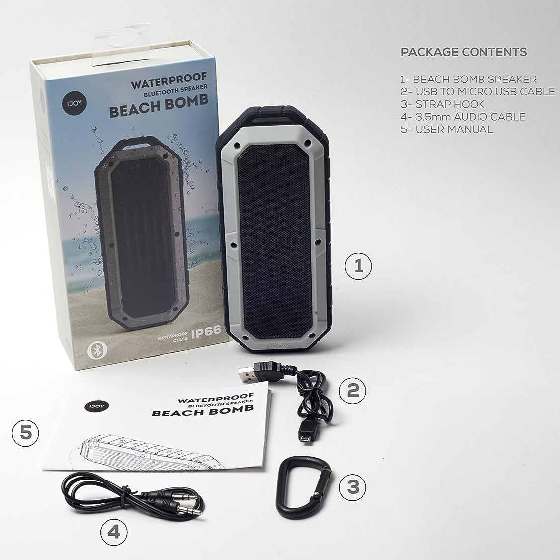 iJOY Beach 1200MAH Waterproof Floating Bluetooth Speaker