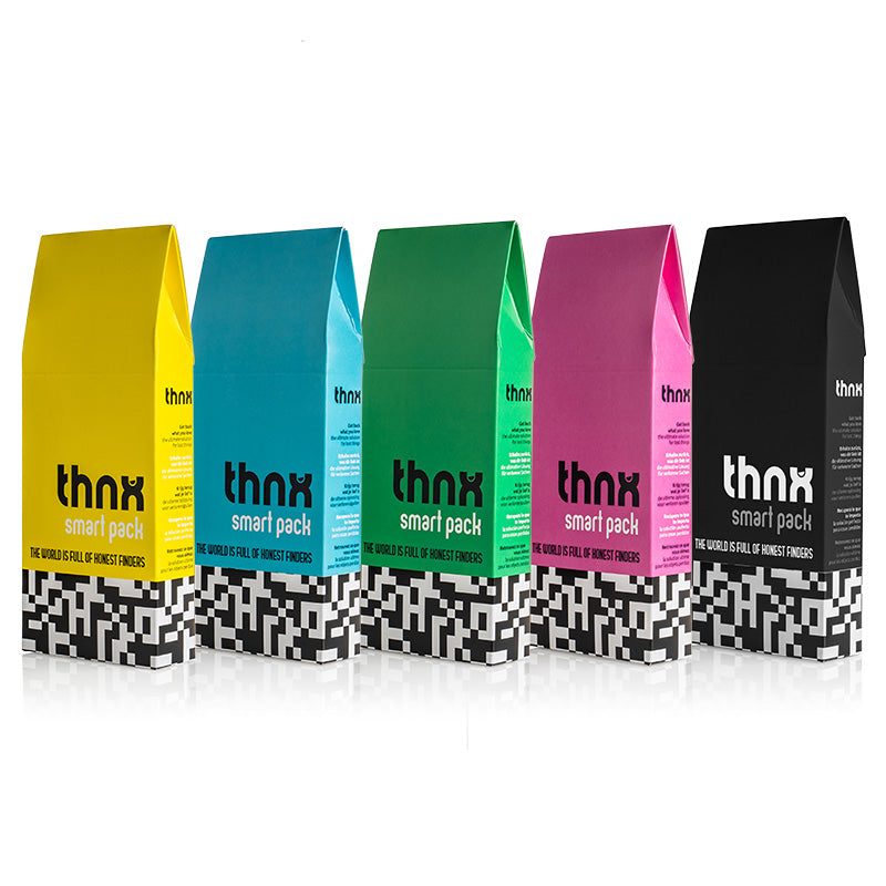 thnx smart pack XXL - black (3 x S tag, 2 x M tag, 2 x L tag, 2 x sticker sheets)