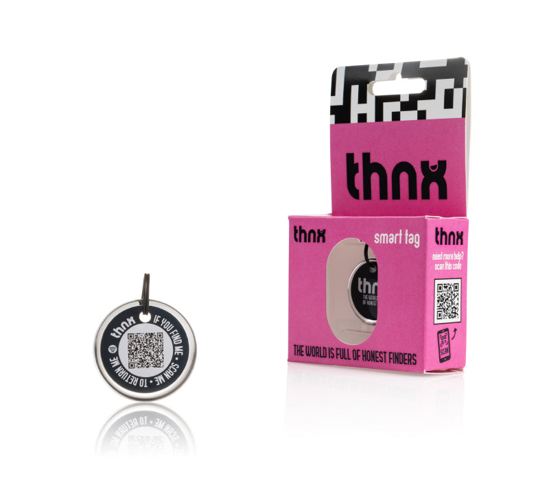 thnx tag Small - black