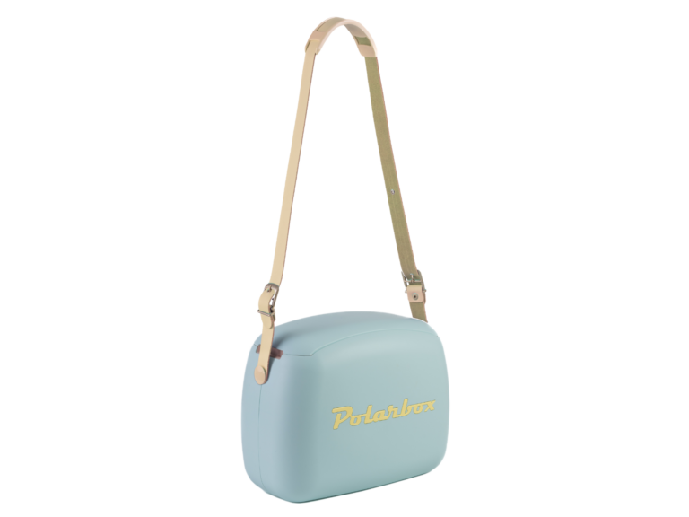 Polarbox 6L Retro Coolbag - Sky Blue Yellow