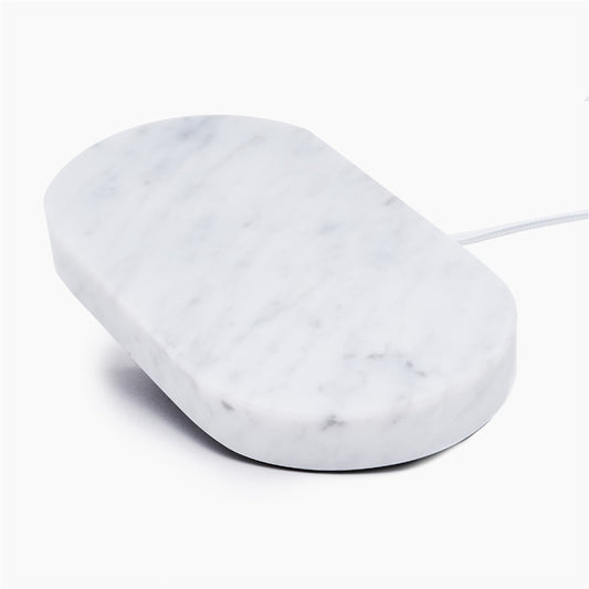 Einova Dual Wireless Charging Stone White Marble