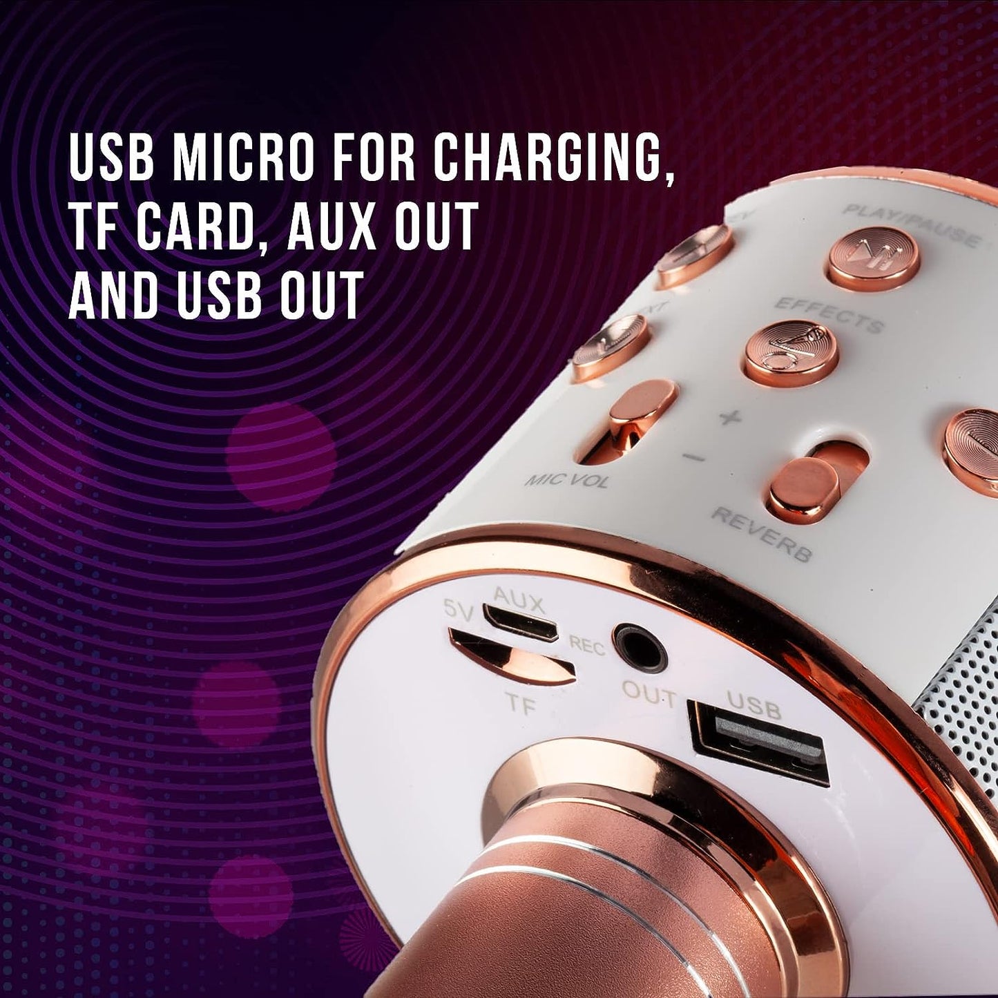 iJOY Open Mic Bluetooth Karaoke Microphone and Speaker