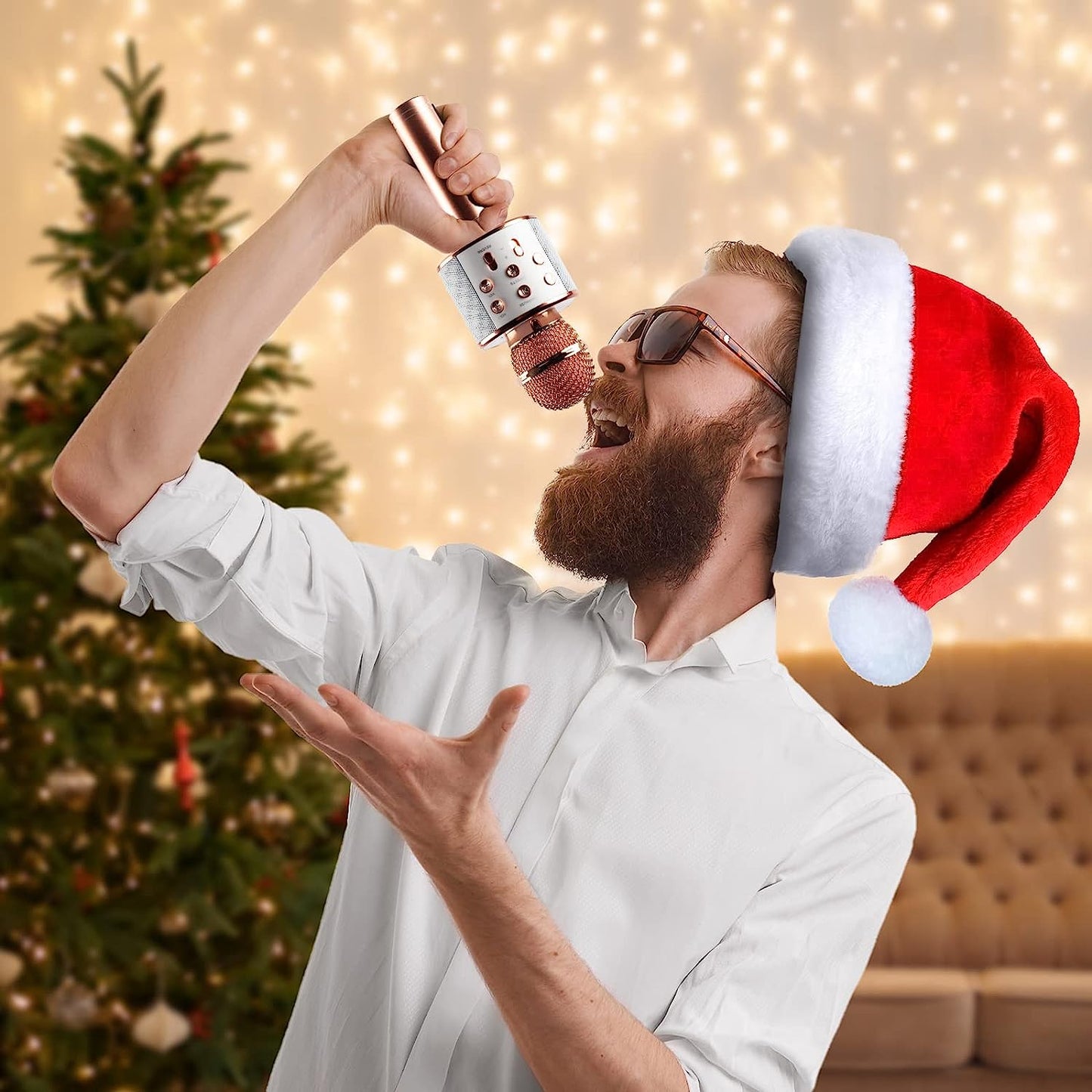 iJOY Open Mic Bluetooth Karaoke Microphone and Speaker