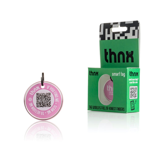 thnx tag Medium - pink