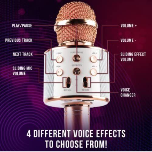 iJOY Open Mic Bluetooth Karaoke Microphone and Speaker