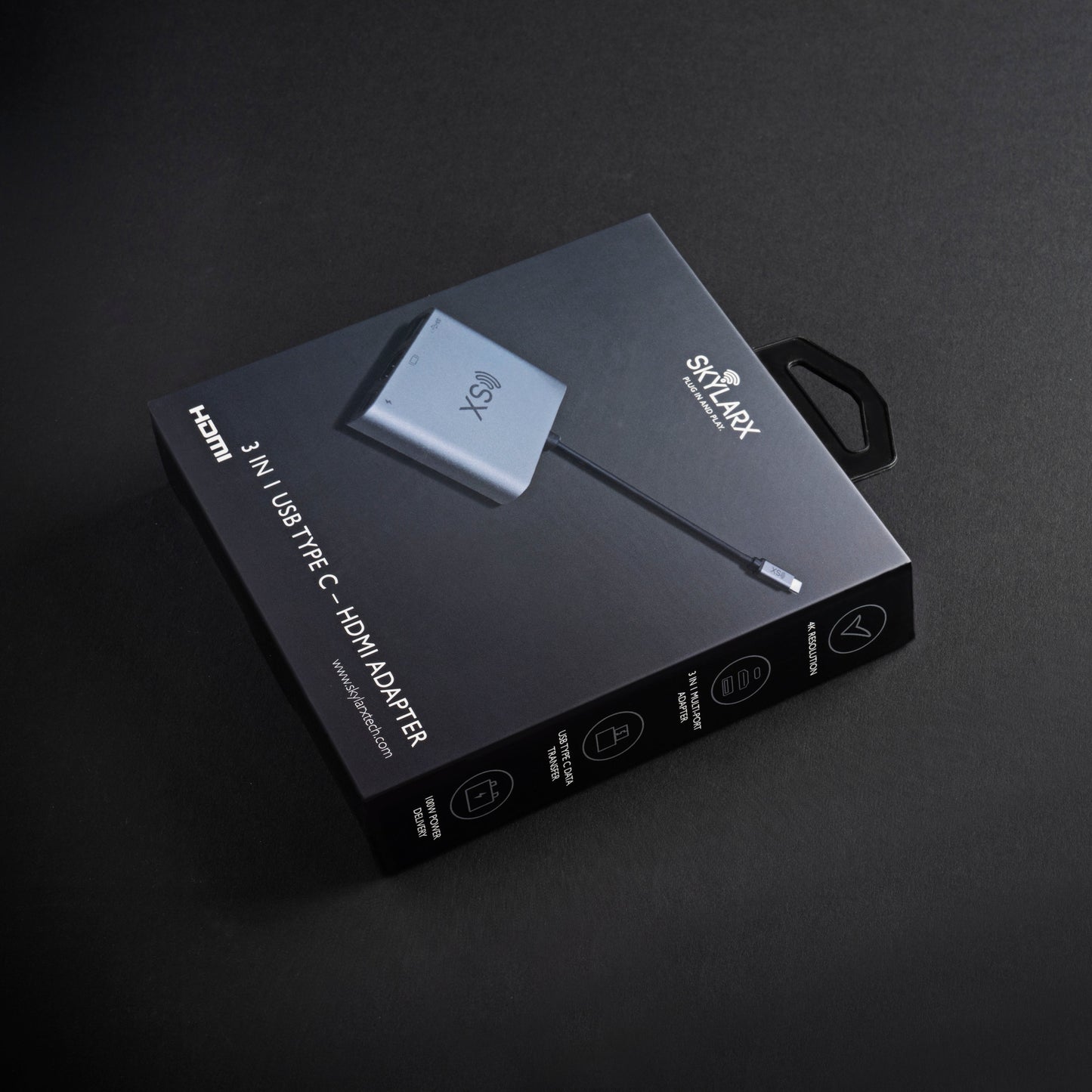 Skylarx 3 in 1 USB Type C to HDMI Adaptor