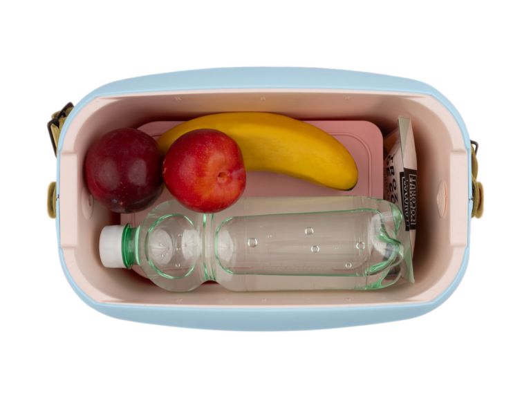 Polarbox 6L Retro Coolbag - Sky Blue Yellow