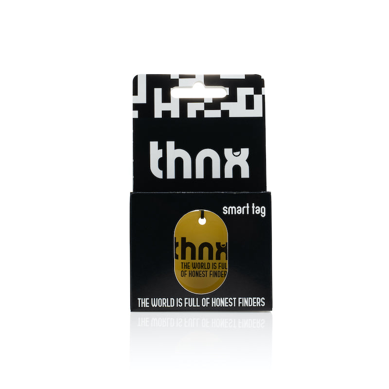 thnx tag Large - yellow