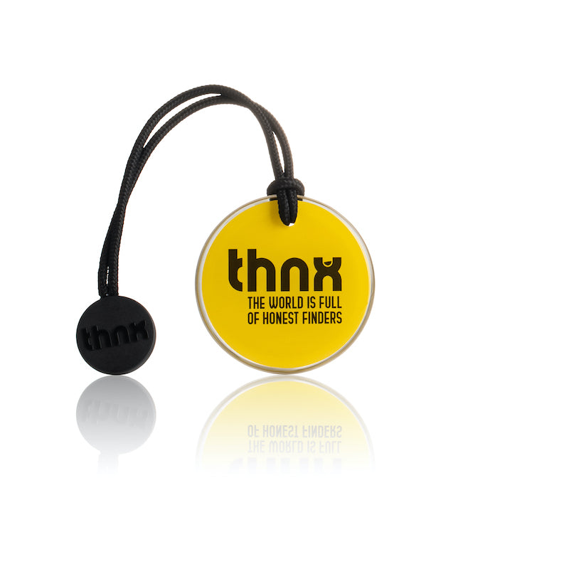 thnx tag Large - yellow