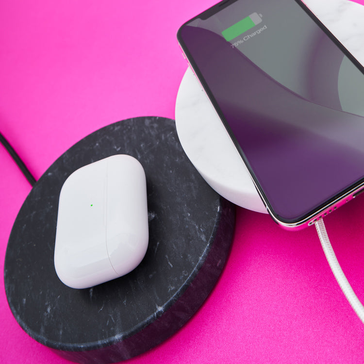 Einova Wireless Charging Stone Black Marble