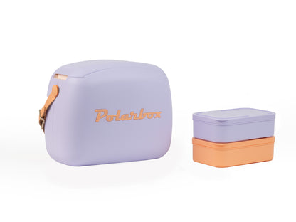 Polarbox Retro 6L Coolbox - Lilac Orange Sorbet Pop