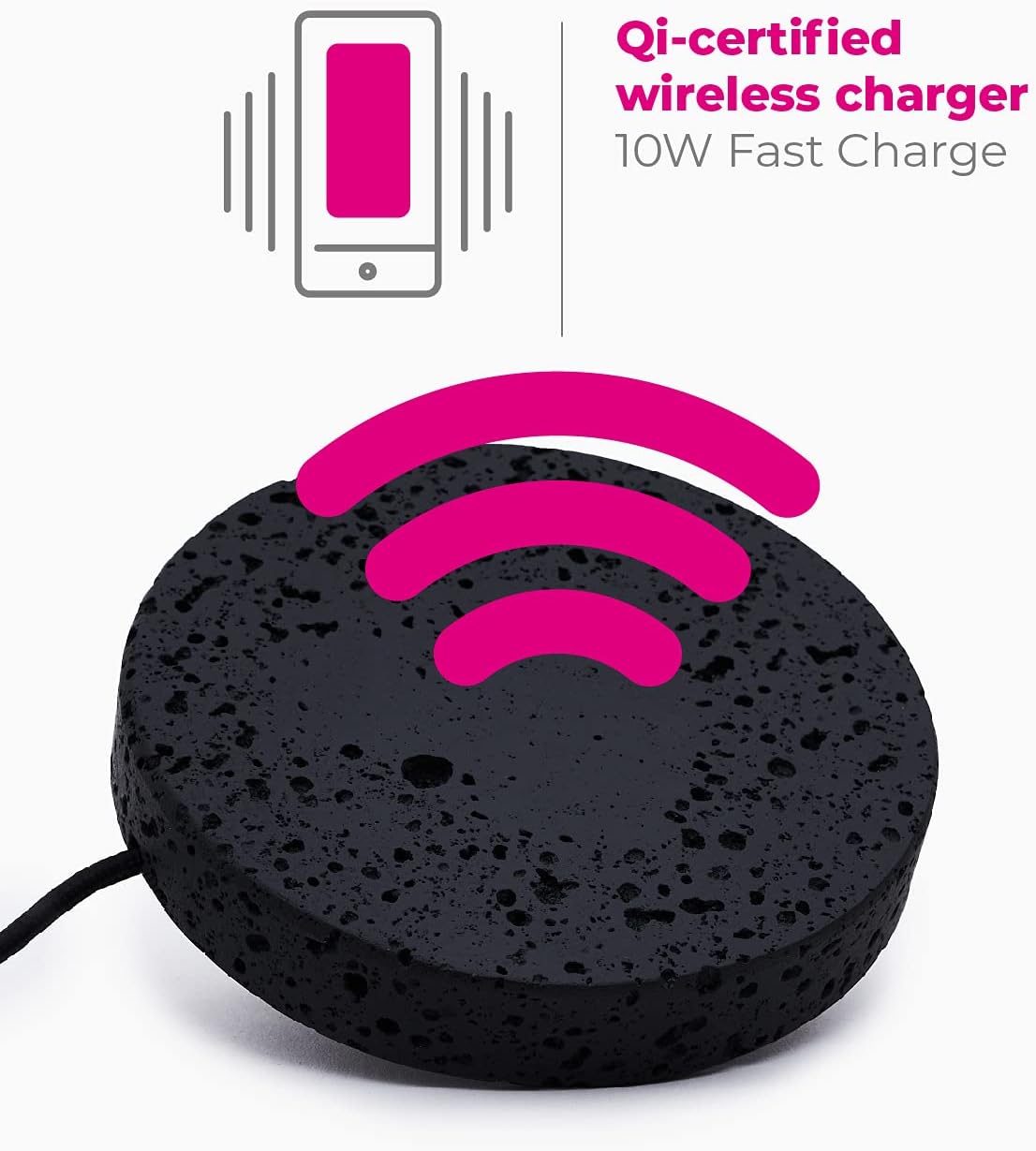 Einova Wireless Charging Stone Lava Marble