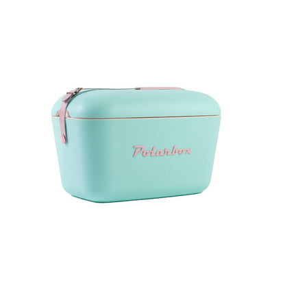 Polarbox 20L Retro Coolbox - Cyan Baby Rose Pop