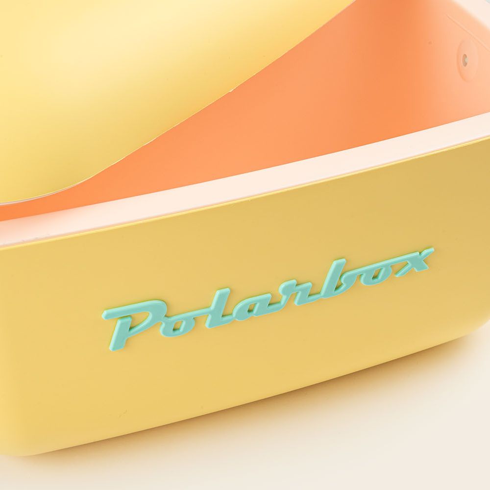 Polarbox 20L Retro Coolbox - Yellow Cyan Pop