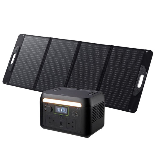 Acer 600W Portable Power Station with 100W Solar Panel (512Wh)