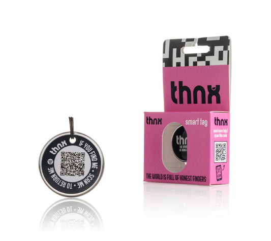 thnx tag Medium - black