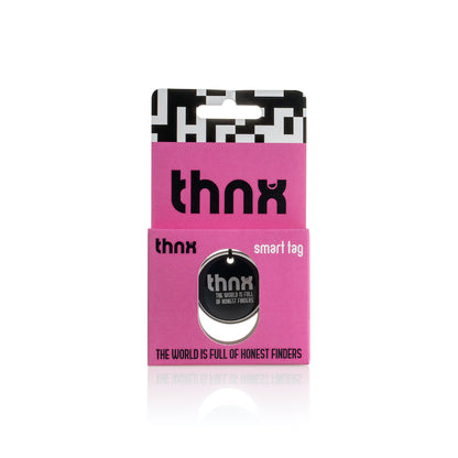 thnx tag Medium - black