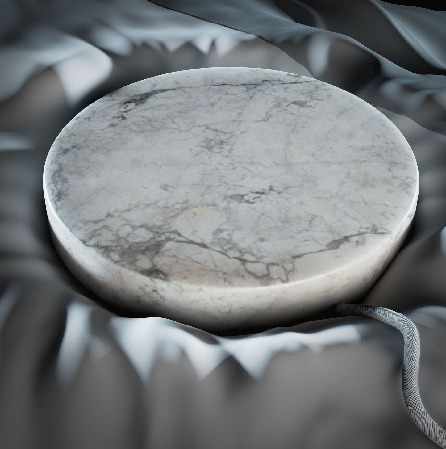 Einova Wireless Charging Stone White Marble