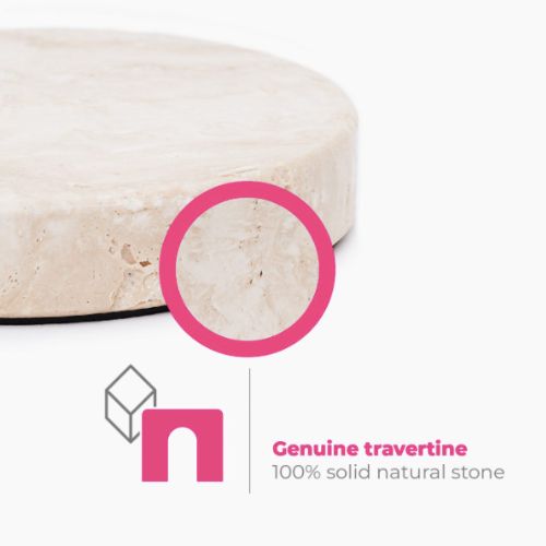 Einova Wireless Charging Stone Travertine