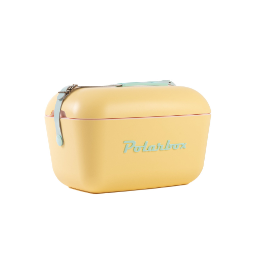 Polarbox 12L Retro Coolbox - Yellow Cyan Pop