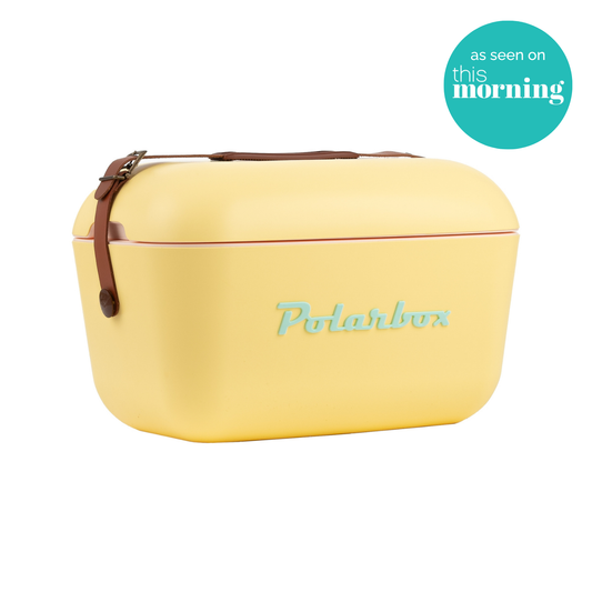 Polarbox 20L Retro Coolbox - Yellow Cyan Classic