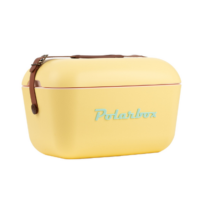 Polarbox 20L Retro Coolbox - Yellow Cyan Classic