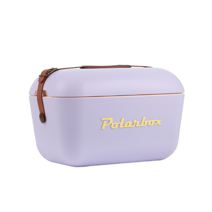 Polarbox 12L Retro Coolbox - Lilac Yellow Classic