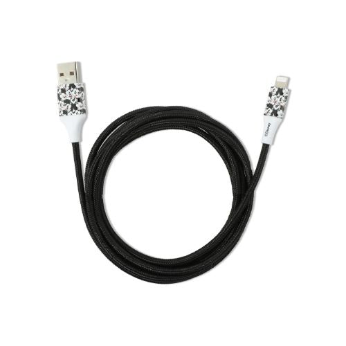 Disney Mickey Mouse 6ft MFI Lightning Cable Black