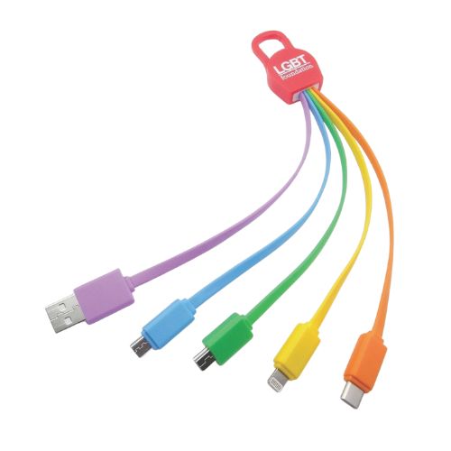 Foxx LGBT 5 in 1 Charging Cable