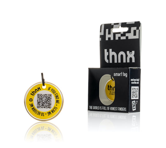 thnx tag Medium - yellow