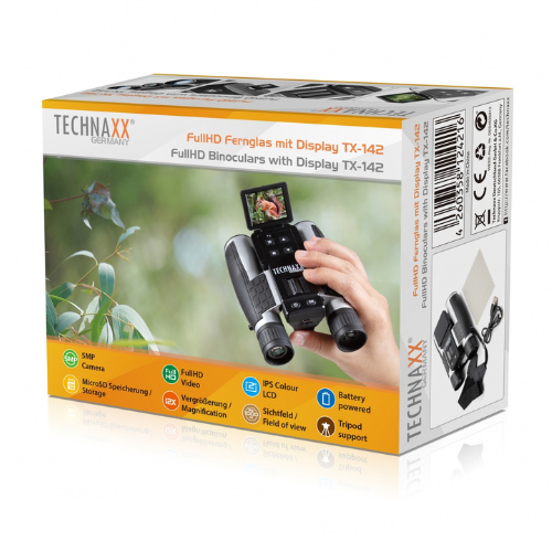 Technaxx Full HD Binoculars with Display