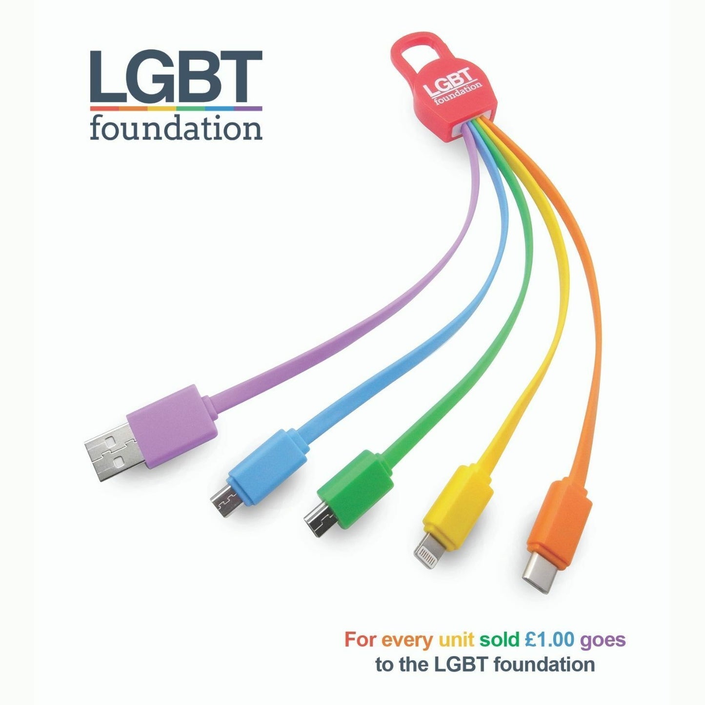 Foxx LGBT 5 in 1 Charging Cable