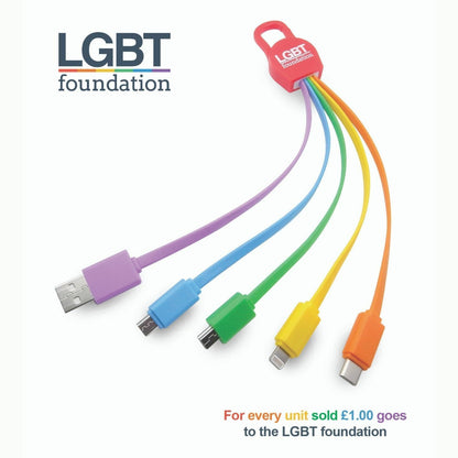 Foxx LGBT 5 in 1 Charging Cable